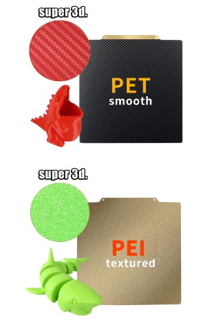 Cama magnética para impresora 3D 235x235mm PET + PEI